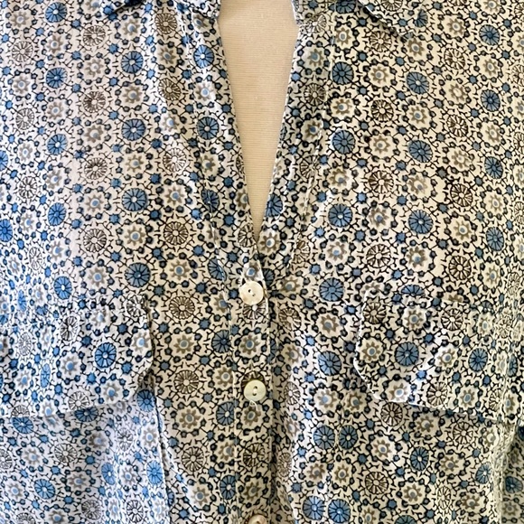 COPY - Roberta Roller Rabbit Guy button shirt bluewhite S - Picture 8 of 11